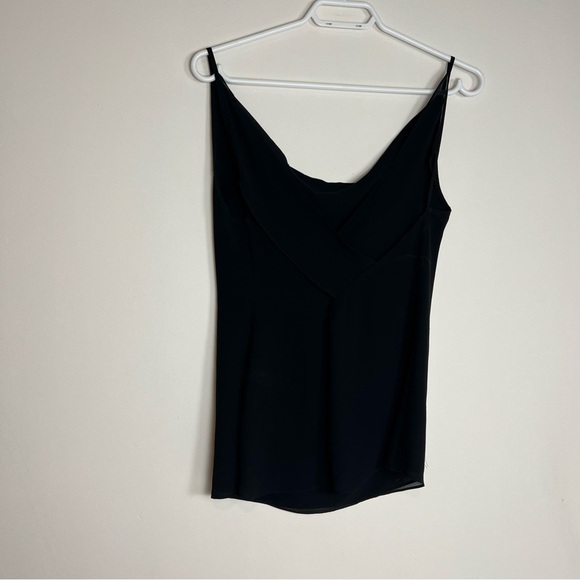 Naked Zebra Black Cowl Neck Camisole Tank – Minimalist Essential – Size large - Picture 2 of 5